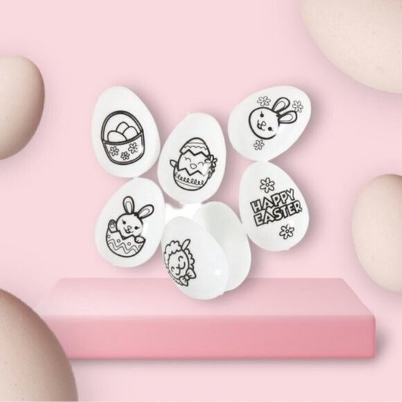 Color Your Own Plastic Easter Eggs - 72 Pc. - Picture 1 of 2